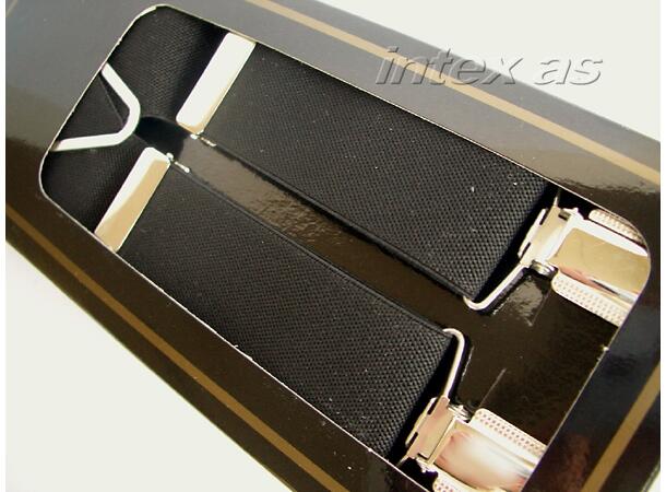 Herre seler 3,5cm sort Gabriel buksesele bred 411321 